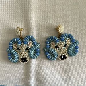 UNC Tarheel Ram earrings